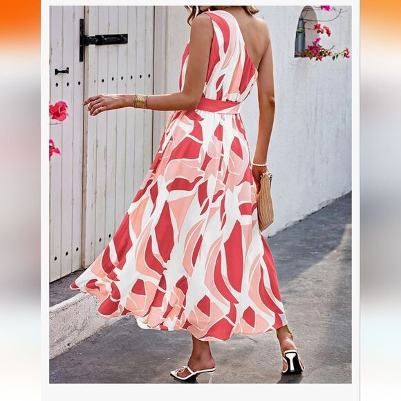 New Women's Sun Sleeveless Floral Print Dress XL 16-18 Summer Vacation - Picture 3 of 9